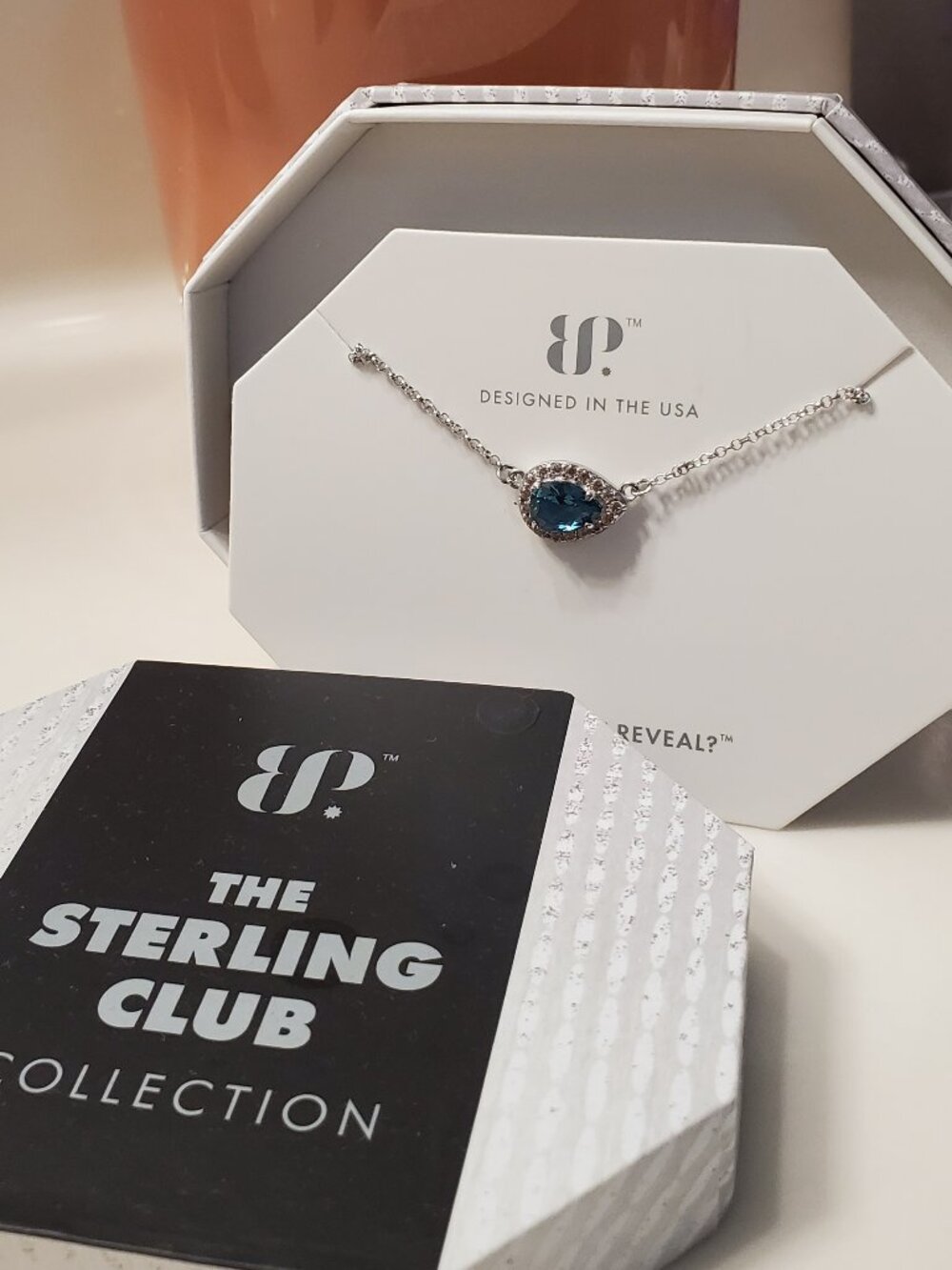 Bomb party sterling necklace